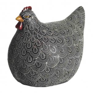 Mogihome Tjusig Höna 20x15x17 cm, Svart