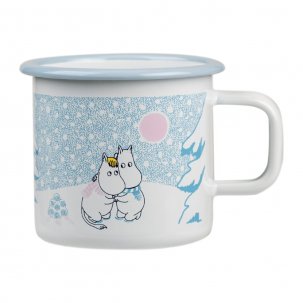 Muurla Mumin Emaljmugg 37 cl, Låt det Snöa