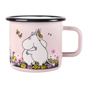 Muurla Mumin Emaljmugg 37 cl, Krama Mig Rosa