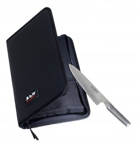 Global Knivetui för 7 knivar i svart nylon