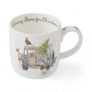 Wrendale Designs Mugg 31 cl, Driving Home for Christmas