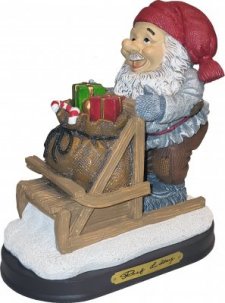 Lidberg Tomte med Kälke 15 cm